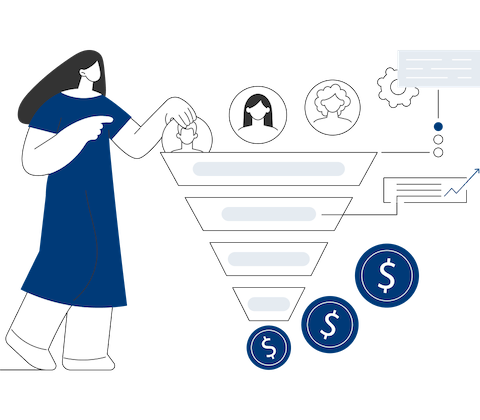 There's a sales funnel of possible company using PSA software