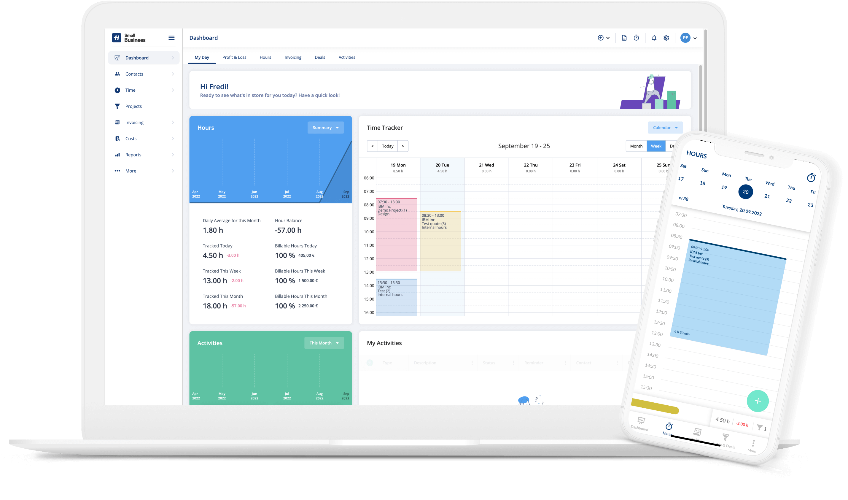 4. Time tracking and billable hours - Heeros PSA