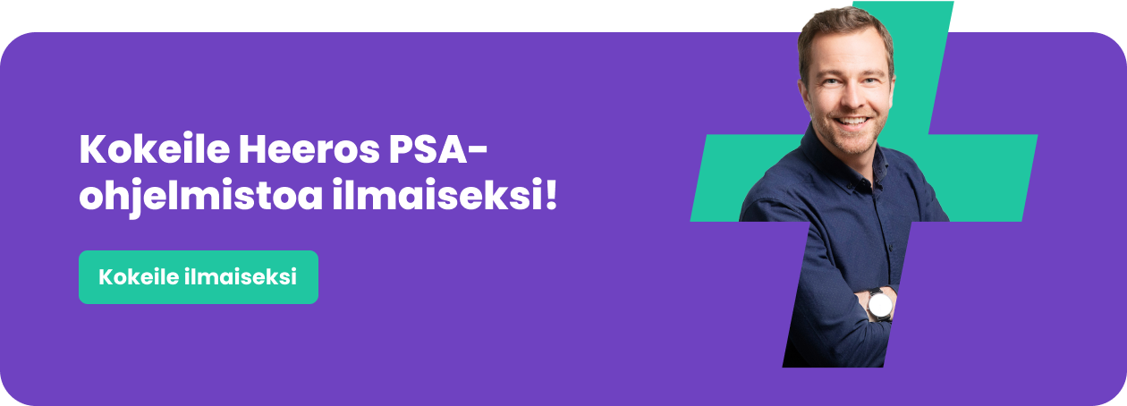 Kokeile PSA-toiminnanohjausjärjestelmää ilmaiseksi!