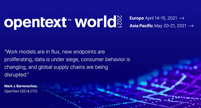 Heeros mukana OpenText World Europe -tapahtumassa huhtikuussa 2021